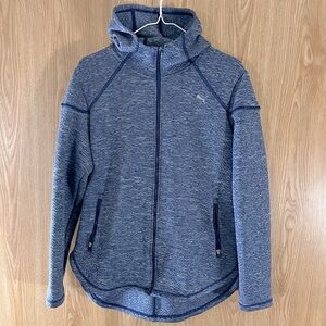 Puma Heather Blue Cold Weather Hi-Lo Hoodie